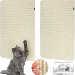 Weysat 30 x 20 Inch Cat Scratch Furniture Protector, Natural Sisal with Non-Trac